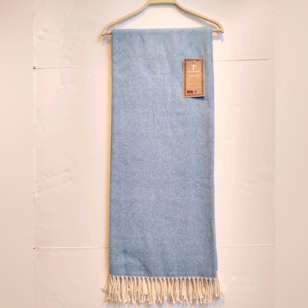 🎁Texteis Penedo Throw Blanket - 100% Cotton - Coastal Blue